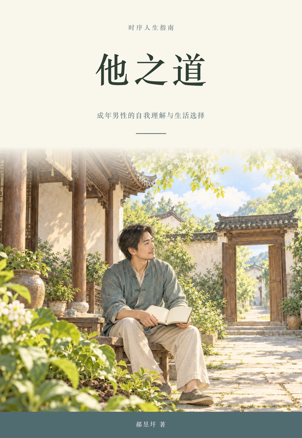《他之道》封面：成年男性的自我理解与生活选择，郝昱圲著
